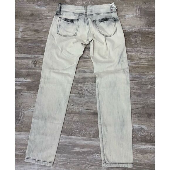 Etienne Marcel Embroidered Distressed Jeans Sz 26 - Picture 3 of 6